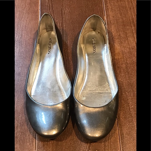 Xhilaration Shoes - Metallic pewter flats Xhilaration Shoes - Metallic pewter flats